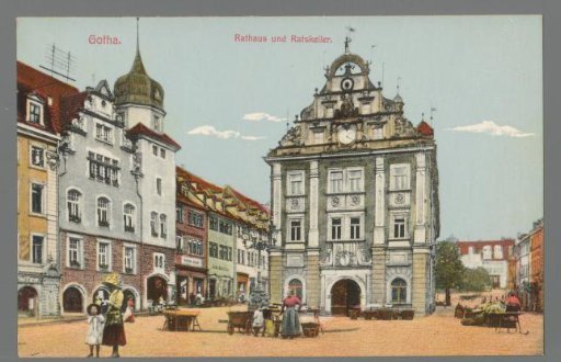 Gotha. Town Hall and Ratskeller