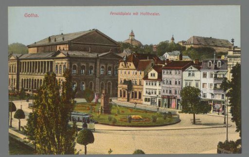 Gotha. Arnoldiplatz with Court Theatre