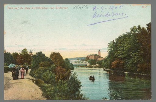 View of Giebichenstein Castle from the Heidewege