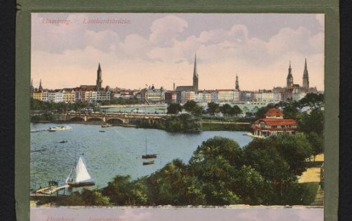 Hamburg. Lombardsbrücke