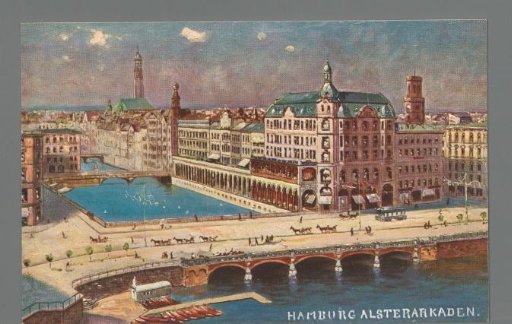 Hamburg. Alster Arcades