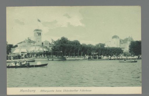 Hamburg. Alster View at the Uhlenhorst Ferry House