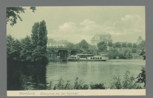 Hamburg. Alster View with the Distant View