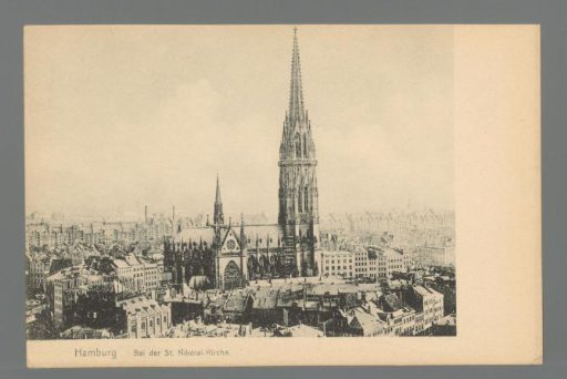 Hamburg. Near the St. Nikolai Church