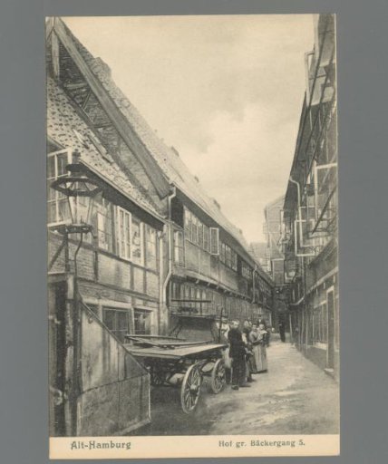 Old Hamburg. Hof gr. Bäckergang 5