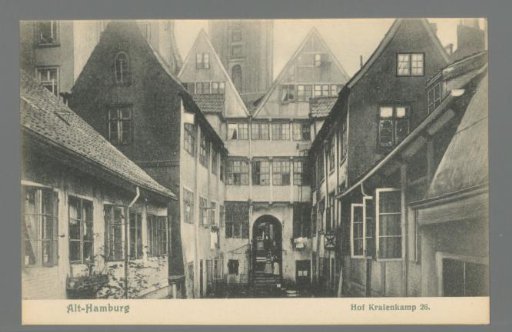 Old Hamburg. Hof Kraienkamp 26