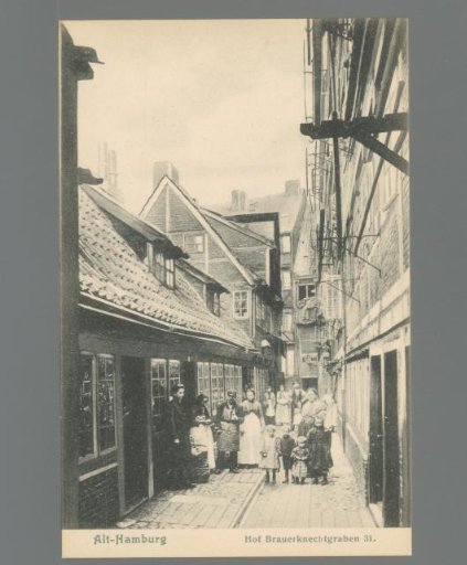 Old Hamburg. Hof Brauerknechtgraben 31