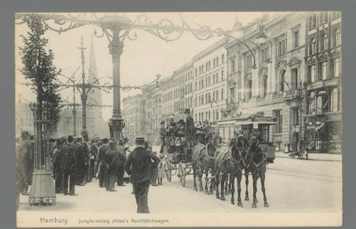 Hamburg. Jungfernstieg (Käse's round-trip carriage