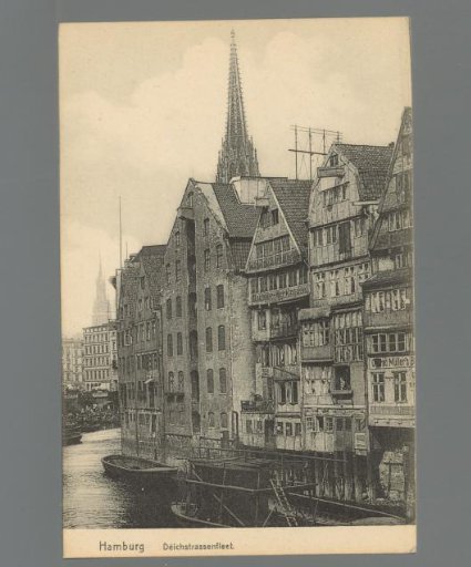 Hamburg. Deichstrassenfleet