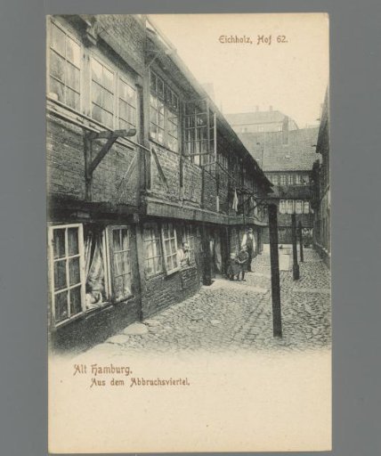 Old Hamburg. From the demolition district. Eichholz, Hof 62
