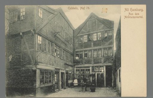 Old Hamburg. From the demolition district. Eichholz, Hof 70