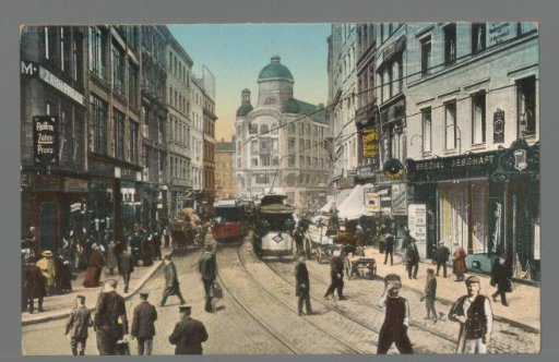 Greetings from Hamburg. Great Burstah. Hamburg's Busiest Commercial Street