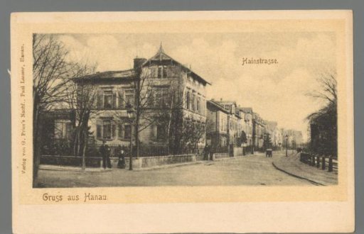 Greetings from Hanau. Hainstrasse