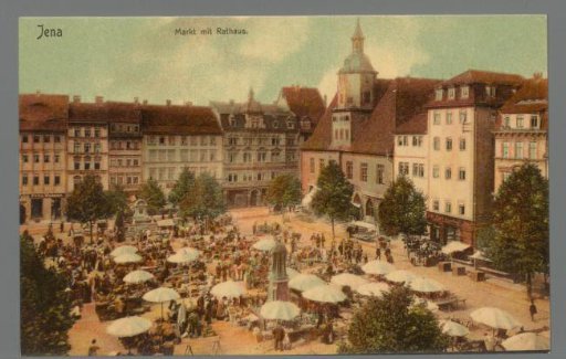 Jena. Market Square with Town Hall