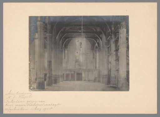 Interior of the Nieuwezijds Chapel in Amsterdam