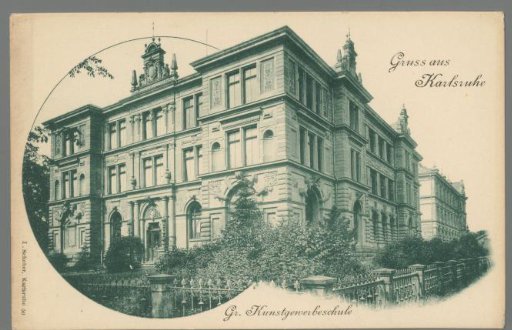 Greetings from Karlsruhe. Grand Ducal School of Arts and Crafts