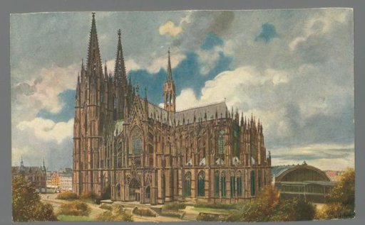 Cologne on the Rhine - The Cathedral (West Side)