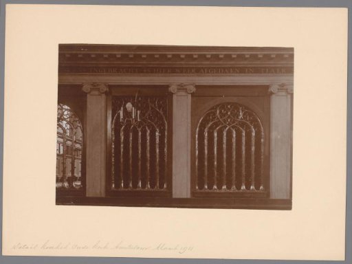 Choir screen of the Oude Kerk in Amsterdam