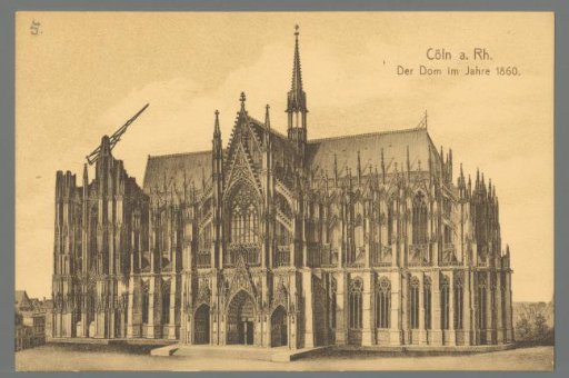 Cologne on the Rhine. The Cathedral in the year 1860