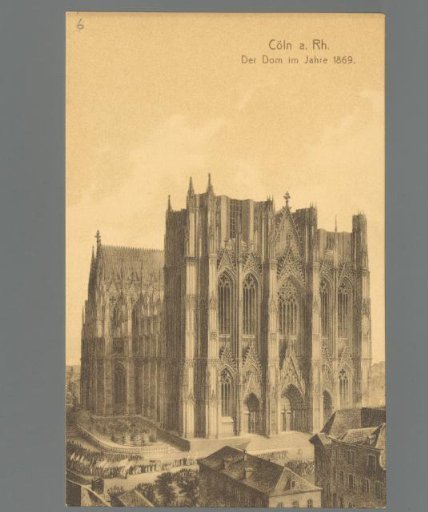 Cologne on the Rhine. The Cathedral in 1869