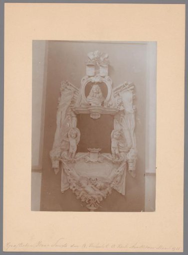 Tombstone of Isaac Sweerts by Rombout Verhulst in the Oude Kerk in Amsterdam