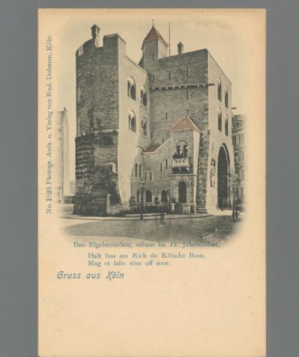 Greetings from Cologne. The Eigelstein Gate, built in the 12th century