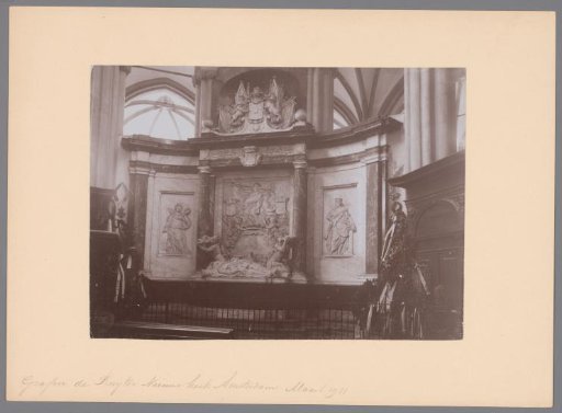 Tomb monument of Michiel Adriaenszoon de Ruyter in the Nieuwe Kerk in Amsterdam