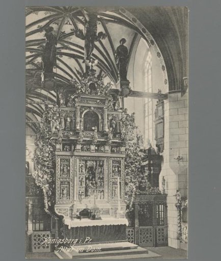 Königsberg in Prussia. Altar in the Cathedral
