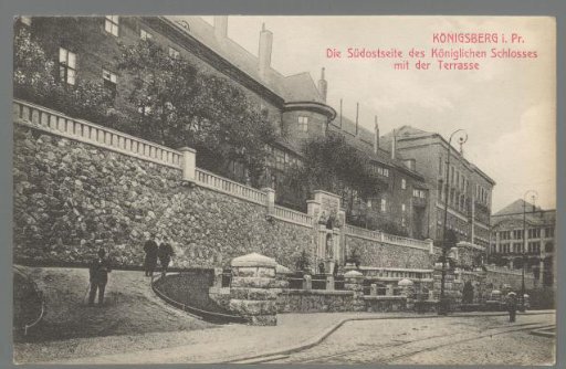 Königsberg in Prussia. The South-East Side of the Royal Palace with the Terrace