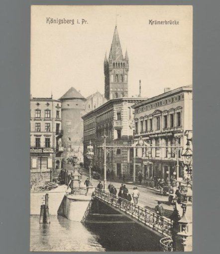 Königsberg in Prussia. Krämer Bridge