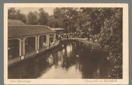 Bad Lippspringe. Lippe Spring and Promenade Hall