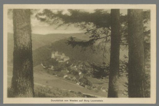 View from the west of Lauenstein Castle