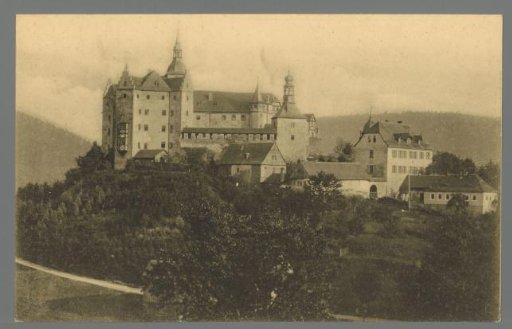 Lauenstein Castle. Thuringian-Franconian Border Watch facing north
