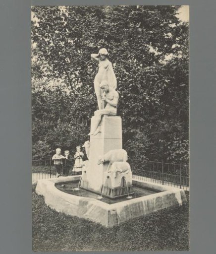 Leipzig. Shepherd's Fountain in the Albertpark