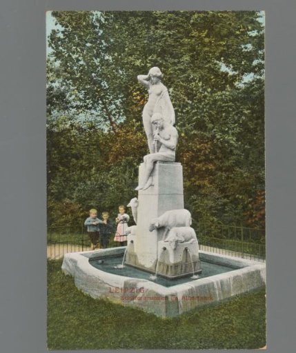 Leipzig. Shepherd's Fountain in the Albertpark
