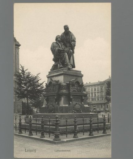 Leipzig. Luther Monument
