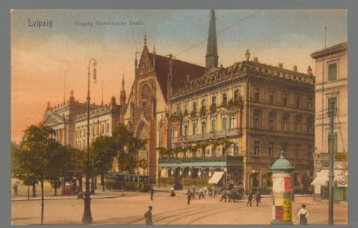 Leipzig. Entrance Grimmaische Straße