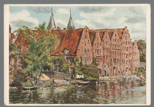 Lübeck. Old Salt Stores on the Trave