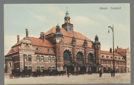Lübeck. Railway Station