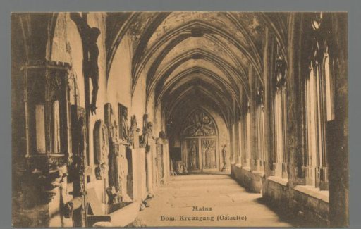 Mainz. Cathedral, Cloister (East Side)