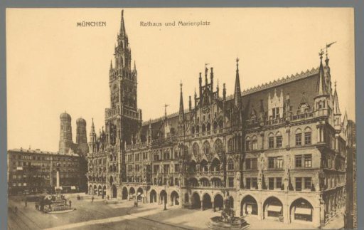 Munich. Town Hall and Marienplatz