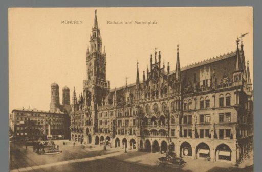Munich. Town Hall and Marienplatz