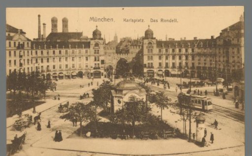 Munich. Karlsplatz. The Rondell