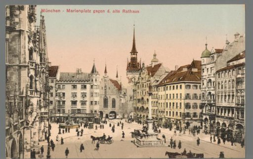 Munich - Marienplatz Facing the Old Town Hall