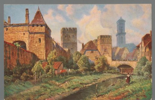 Old Munich. Karlstor