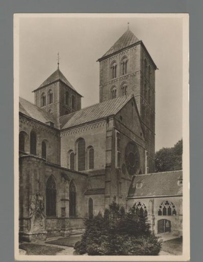 The Cathedral in Münster i. W. View from the Cross Court towards the West Building