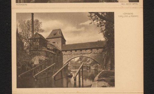 Nuremberg. Old Houses on the Pegnitz
