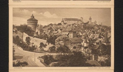 Nuremberg. Panorama from the Hallertor