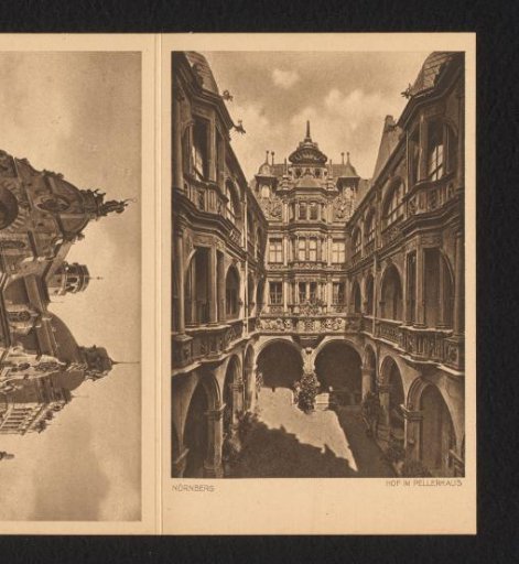 Nuremberg. Courtyard in the Pellerhaus
