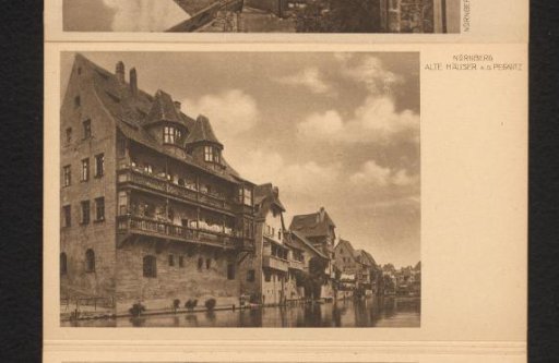 Nuremberg. Bay window at the Sebalder Pfarrhof